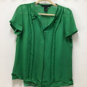 Marc Jacob Emerald Green Silk Blouse